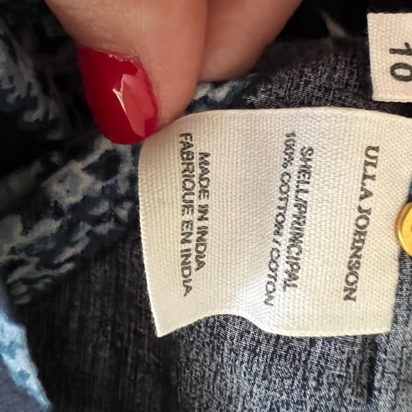 Ulla Johnson Lila Blouse - Indigo, Sz 10, NWT - Picture 7 of 8